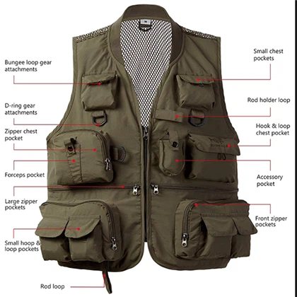 Vest câu cá cổ điển